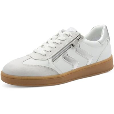 MARCO TOZZI Damessneakers 2-23739-44 basketbal, wit zilver, 38 EU 38 EU MARCO TOZZI Damessneakers 2-23739-44 basketbal, wit zilver, 38 EU 38 EU
