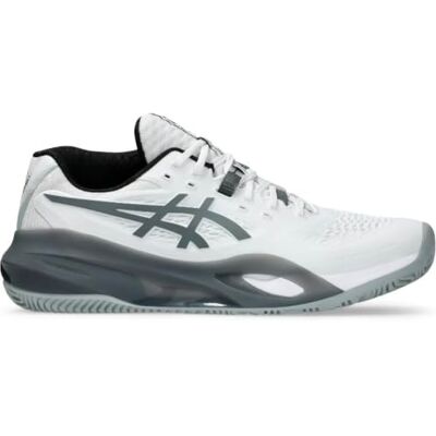Asics Gel-resolution X Padel Basketbal voor heren, wit en staalgrijs 42.5 EU Asics Gel-resolution X Padel Basketbal voor heren, wit en staalgrijs 42.5 EU