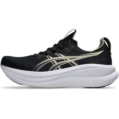 Asics Gel-Nimbus 28 Sneakers voor heren, Zwarte grijze veer 50 EU Large Asics Gel-Nimbus 28 Sneakers voor heren, Zwarte grijze veer 50 EU Large