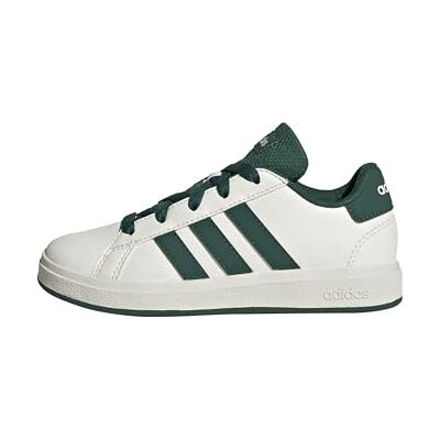 Adidas Uniseks kinderen Grand Court Lifestyle Tennis Lace-Up Shoes, Off White/Collegiate Green/Core Black, 35 EU 35 EU Adidas Uniseks kinderen Grand Court Lifestyle Tennis Lace-Up Shoes, Off White/Collegiate Green/Core Black, 35 EU 35 EU