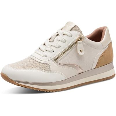 Jana Dames Sneaker Low Vegan 8-23774-43 Sneakers voor dames, Ivory Comb, 38 EU 38 EU Jana Dames Sneaker Low Vegan 8-23774-43 Sneakers voor dames, Ivory Comb, 38 EU 38 EU