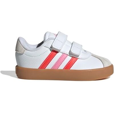 Adidas Mixte bébé VL COURT 3.0 SHOES INFANTS, ftwr white/bright red/bliss pink, 27 EU 27 EU Adidas Mixte bébé VL COURT 3.0 SHOES INFANTS, ftwr white/bright red/bliss pink, 27 EU 27 EU