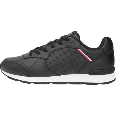 Tommy Hilfiger Runner Icon Leather Fm0fm05740 BasHomme, Zwart, 42 EU 42 EU Tommy Hilfiger Runner Icon Leather Fm0fm05740 BasHomme, Zwart, 42 EU 42 EU