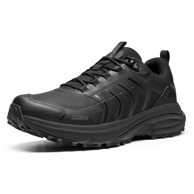 NORTIV 8 Lichte en waterdichte wandelschoenen voor heren met antislipzool, Zwart 42 EU NORTIV 8 Lichte en waterdichte wandelschoenen voor heren met antislipzool, Zwart 42 EU