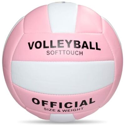 Uqezagpa Ballon de volleyball de plage épais officiel taille 5 en polyuréthane pour intérieur et extérieur, piscine, gym, entraînement, sable Uqezagpa Ballon de volleyball de plage épais officiel taille 5 en polyuréthane pour intérieur et extérieur, piscine, gym, entraînement, sable