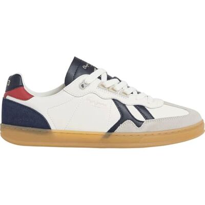 Pepe Jeans Ball Origin M sneakers voor heren, Wit schuim, 43 EU 43 EU Pepe Jeans Ball Origin M sneakers voor heren, Wit schuim, 43 EU 43 EU