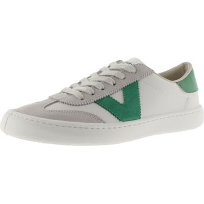 victoria Olmo Barefoot 1186100 uniseks sneakers met lederlook en gekleurde onderdelen en suède voor volwassenen, Groen, 36 EU 36 EU victoria Olmo Barefoot 1186100 uniseks sneakers met lederlook en gekleurde onderdelen en suède voor volwassenen, Groen, 36 EU 36 EU
