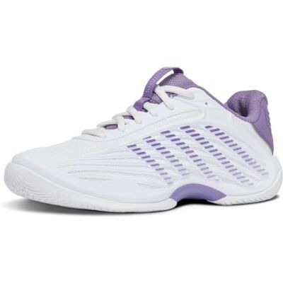 K-Swiss Hypercourt Express 3 tennisschoenen voor dames, White Purple Haze Lunar Rock 38 EU K-Swiss Hypercourt Express 3 tennisschoenen voor dames, White Purple Haze Lunar Rock 38 EU
