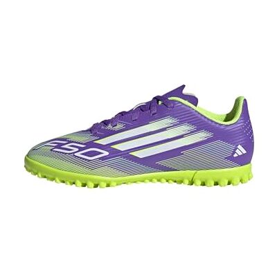Adidas F50 CLUB Turf voetbalschoenen voor kinderen, uniseks, kinderen, Purple Rush / Cloud White / Lucid Lemon, 36 EU 36 EU Adidas F50 CLUB Turf voetbalschoenen voor kinderen, uniseks, kinderen, Purple Rush / Cloud White / Lucid Lemon, 36 EU 36 EU