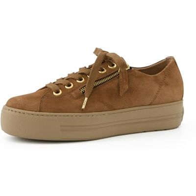 Paul Green Nubuk Royal Sneakers voor dames Beige sneakers, elastische veters, superzachte zool, duurzaam, voor dames 39 EU Paul Green Nubuk Royal Sneakers voor dames Beige sneakers, elastische veters, superzachte zool, duurzaam, voor dames 39 EU