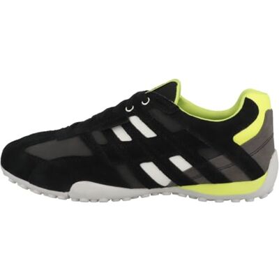 Geox Uomo Snake A Basketbal Heren, Zwart/Neon Geel, 40 EU 40 EU Geox Uomo Snake A Basketbal Heren, Zwart/Neon Geel, 40 EU 40 EU