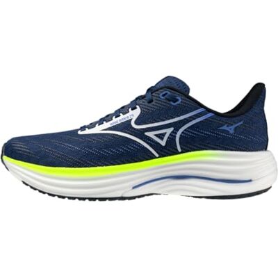 Mizuno Wave Rider 29 Hardloopschoenen voor heren, polyurethaan, blauw 45 EU Mizuno Wave Rider 29 Hardloopschoenen voor heren, polyurethaan, blauw 45 EU