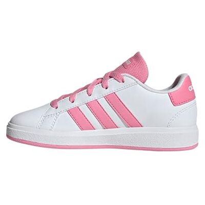 Adidas Grand Court Lifestyle Tennis Lace-Up Shoes Tennisschoenen, uniseks, kinderen, Ftwr wit/bliss pink/core black, 38 EU 38 EU Adidas Grand Court Lifestyle Tennis Lace-Up Shoes Tennisschoenen, uniseks, kinderen, Ftwr wit/bliss pink/core black, 38 EU 38 EU
