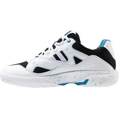 K-Swiss Tura Team Padel tennisschoenen voor heren, wit/zwart/maanblauw, 44 EU 44 EU K-Swiss Tura Team Padel tennisschoenen voor heren, wit/zwart/maanblauw, 44 EU 44 EU