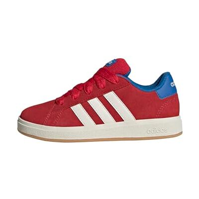 Adidas Grand Court 00s Shoes Kids schoenen, uniseks, kinderen, Koninklijke glanzende witte zuivere robijn kern 32 EU Adidas Grand Court 00s Shoes Kids schoenen, uniseks, kinderen, Koninklijke glanzende witte zuivere robijn kern 32 EU