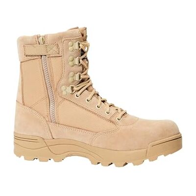 Brandit Tactische laarzen met ritssluiting, tactische en militaire laarzen voor heren, Beige, 40 EU 40 EU Brandit Tactische laarzen met ritssluiting, tactische en militaire laarzen voor heren, Beige, 40 EU 40 EU