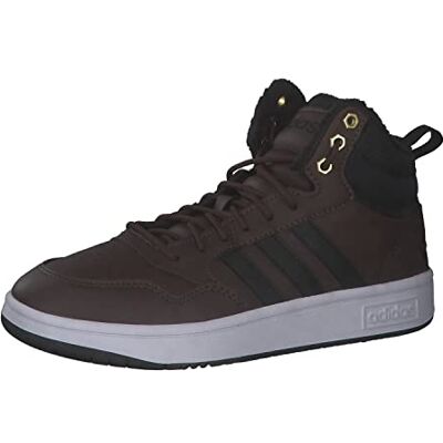 Adidas Hoops 3.0 Mid Wtr Sneakers voor heren, Bruin Cblack Goldmt 44 EU Adidas Hoops 3.0 Mid Wtr Sneakers voor heren, Bruin Cblack Goldmt 44 EU