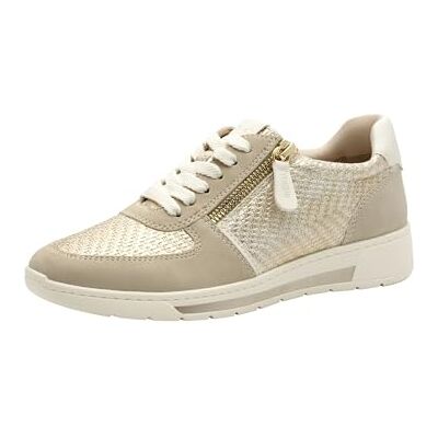 Jana Comfortabele damessneakers, veganistisch, metallic goud, maat 40 EU, metallic goud, 40 EU 40 EU Jana Comfortabele damessneakers, veganistisch, metallic goud, maat 40 EU, metallic goud, 40 EU 40 EU