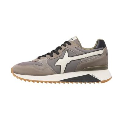 w6yz Sneakers en daim et tissu, Gris tourterelle-Blanc-Gris 43 43 EU Étroit w6yz Sneakers en daim et tissu, Gris tourterelle-Blanc-Gris 43 43 EU Étroit