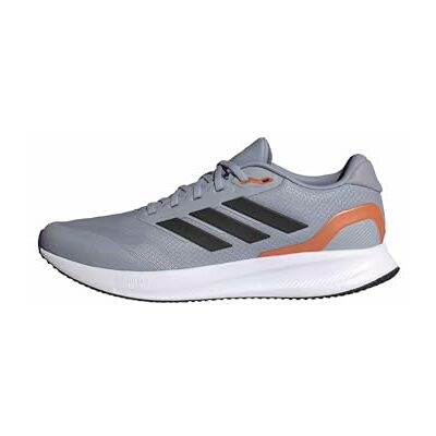 Adidas Runfalcon 5 hardloopschoenen voor heren, Halo Zilver/Core Zwart/Dusky Oranje, 44 2/3 EU 44 2/3 EU Adidas Runfalcon 5 hardloopschoenen voor heren, Halo Zilver/Core Zwart/Dusky Oranje, 44 2/3 EU 44 2/3 EU