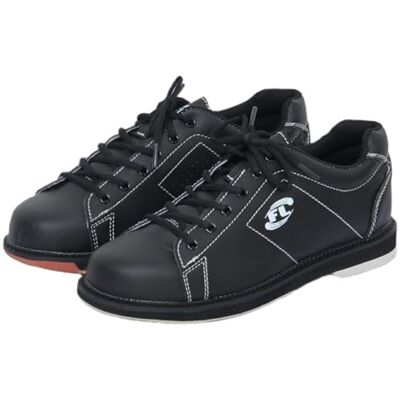 SDEQA Bowlingschoenen voor heren, bowlingschoenen van leer met veters, zwart., 45 EU 45 EU SDEQA Bowlingschoenen voor heren, bowlingschoenen van leer met veters, zwart., 45 EU 45 EU