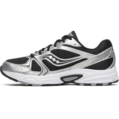 Saucony G Ride Millenni Damessneakers met iconische metallic details, jaren 2000, zwart/zilver, 39,5 EU 40 EU Saucony G Ride Millenni Damessneakers met iconische metallic details, jaren 2000, zwart/zilver, 39,5 EU 40 EU