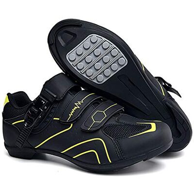 Earnmore Fietsschoenen, antislip, race- en mountainbike-schoenen van ademende koolstofvezel, sportschoenen met reflecterende strepen, Geel., 37 EU 37 EU Earnmore Fietsschoenen, antislip, race- en mountainbike-schoenen van ademende koolstofvezel, sportschoenen met reflecterende strepen, Geel., 37 EU 37 EU