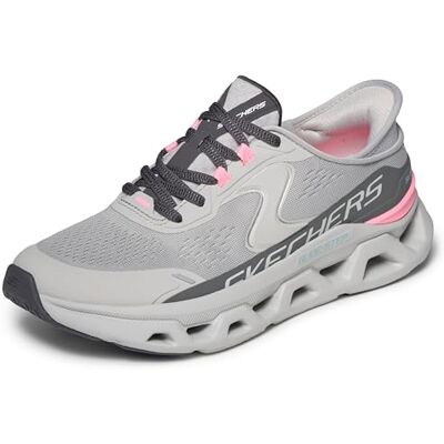 Skechers Glide-Step Altus instapschoenen voor dames, grijs synthetisch mesh met roze rand, 37,5 EU 37.5 EU Skechers Glide-Step Altus instapschoenen voor dames, grijs synthetisch mesh met roze rand, 37,5 EU 37.5 EU