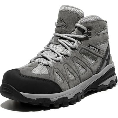 NORTIV 8 Adventurer Trekking- en wandelschoenen voor dames, ademend, comfortabel, Lichtgrijs, 40.5 EU 40.5 EU NORTIV 8 Adventurer Trekking- en wandelschoenen voor dames, ademend, comfortabel, Lichtgrijs, 40.5 EU 40.5 EU