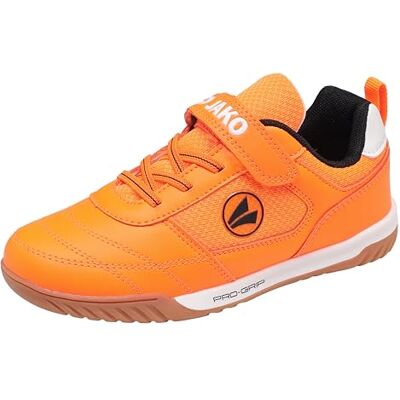 JAKO J-sh Winger Ev Indoor veldschoenen, uniseks, kinderen, Neon oranje (Jet Black), 28 EU 28 EU JAKO J-sh Winger Ev Indoor veldschoenen, uniseks, kinderen, Neon oranje (Jet Black), 28 EU 28 EU