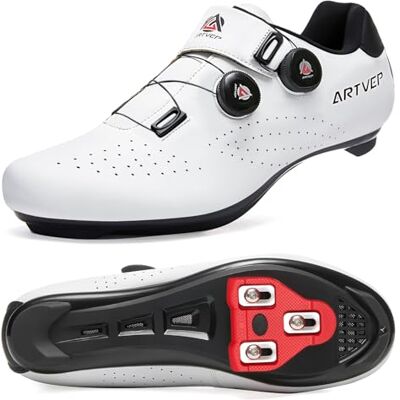 ARTVEP Heren Fietsschoenen Dames Racefiets MTB Schoenen Outdoor Sport Schoenen Compatibel met Look SPD SPD-SL Pedalen White 265 43 EU ARTVEP Heren Fietsschoenen Dames Racefiets MTB Schoenen Outdoor Sport Schoenen Compatibel met Look SPD SPD-SL Pedalen White 265 43 EU