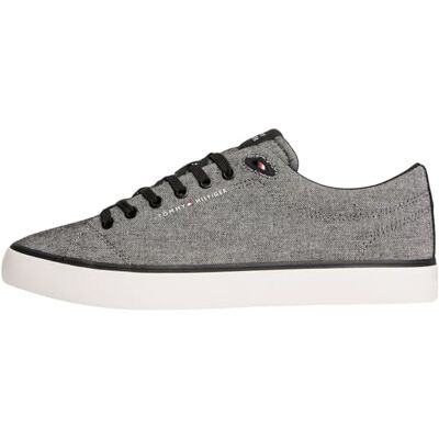 Tommy Hilfiger Harlem Core II Chambray Fm0fm05818 Lage sneakers voor heren, Zwart 44 EU Tommy Hilfiger Harlem Core II Chambray Fm0fm05818 Lage sneakers voor heren, Zwart 44 EU