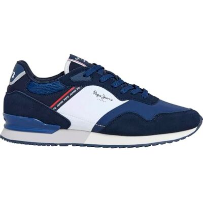 Pepe Jeans London Mood M Sneakers voor heren, Navy Blauw, 47 EU 47 EU Pepe Jeans London Mood M Sneakers voor heren, Navy Blauw, 47 EU 47 EU