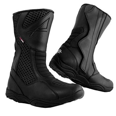 A-pro Motorlaarzen, waterdicht, Touring, Turismo, straat, sport, zwart, 43 43 EU A-pro Motorlaarzen, waterdicht, Touring, Turismo, straat, sport, zwart, 43 43 EU