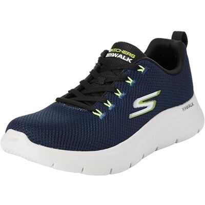 Skechers Go Walk Flex herensneakers, textiel, marineblauw en limoen 001, 42,5 EU 42.5 EU Skechers Go Walk Flex herensneakers, textiel, marineblauw en limoen 001, 42,5 EU 42.5 EU
