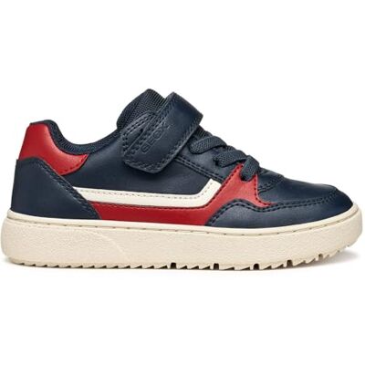 Geox J Theleven Boy Basketbal voor jongens, Navy/Rood, 38 EU 38 EU Geox J Theleven Boy Basketbal voor jongens, Navy/Rood, 38 EU 38 EU