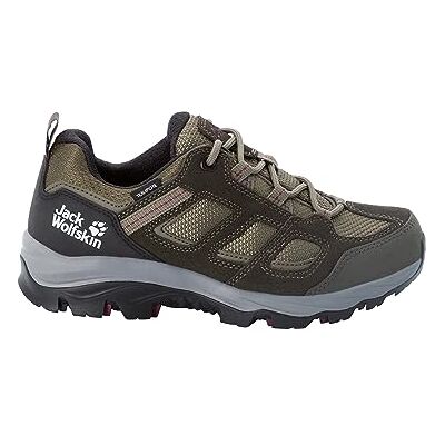 Jack Wolfskin Vojo 3 Texapore Low W trailschoenen voor dames, Khaki Burgundy, 40.5 EU 40.5 EU Jack Wolfskin Vojo 3 Texapore Low W trailschoenen voor dames, Khaki Burgundy, 40.5 EU 40.5 EU