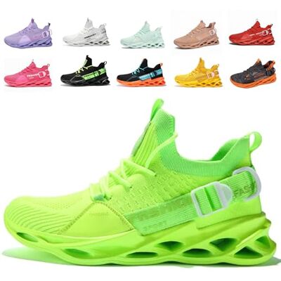 SSERHEHK Dames sportschoenen voor heren, licht, fitnessschoenen, outdoor-sportschoenen, ademend, gym, loopschoenen 38 EU 46 EU, G133 groen, 41 EU 41 EU SSERHEHK Dames sportschoenen voor heren, licht, fitnessschoenen, outdoor-sportschoenen, ademend, gym, loopschoenen 38 EU 46 EU, G133 groen, 41 EU 41 EU