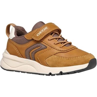 Geox J Rooner Boy D Basketbal voor jongens, Bruin, 24 EU 24 EU Geox J Rooner Boy D Basketbal voor jongens, Bruin, 24 EU 24 EU
