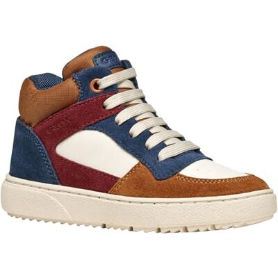 Geox J Theleven Boy Basketbal voor jongens, Ivoor (Lt Brown) 38 EU Geox J Theleven Boy Basketbal voor jongens, Ivoor (Lt Brown) 38 EU