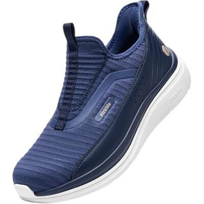 FitVille Wandelschoenen voor heren, extra breed, slip-on sneakers, modieus, ademend, sportschoenen, zonder veters 47 EU Large FitVille Wandelschoenen voor heren, extra breed, slip-on sneakers, modieus, ademend, sportschoenen, zonder veters 47 EU Large