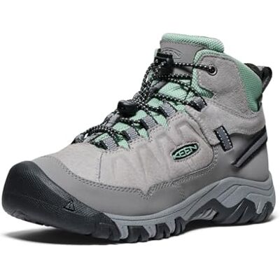 KEEN Targhee 4 Mid Uniseks waterdichte wandelschoenen voor kinderen, granietgroene legering, 18 EU 18 EU KEEN Targhee 4 Mid Uniseks waterdichte wandelschoenen voor kinderen, granietgroene legering, 18 EU 18 EU