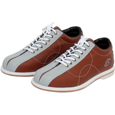JiuQing Bowlingschoenen voor heren met veters, schuifzool, voor links- en rechtshandigen, bovenmateriaal van leer, licht, voor jongeren, Bruin 39 EU JiuQing Bowlingschoenen voor heren met veters, schuifzool, voor links- en rechtshandigen, bovenmateriaal van leer, licht, voor jongeren, Bruin 39 EU