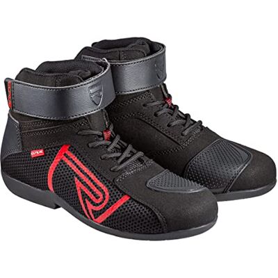 CURVE Rubi Motorlaarzen Zwart/Rood Heren en Dames Microvezel Stedelijk gebruik Versnellingspookversterking Rode details, veters, antislipzool CE-getest, zwart/rood, 41,5 EU 42 EU CURVE Rubi Motorlaarzen Zwart/Rood Heren en Dames Microvezel Stedelijk gebruik Versnellingspookversterking Rode details, veters, antislipzool CE-getest, zwart/rood, 41,5 EU 42 EU