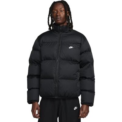 Nike Herenjas M Nk Club Puffer Jkt, zwart/wit, FB7368-010, 2XL Nike Herenjas M Nk Club Puffer Jkt, zwart/wit, FB7368-010, 2XL
