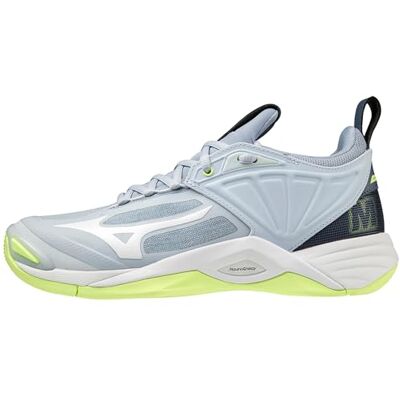 Mizuno Wave Momentum 3 Volleybalschoen voor dames, Wit gemêleerd Heather White Neolime, 45 EU 45 EU Mizuno Wave Momentum 3 Volleybalschoen voor dames, Wit gemêleerd Heather White Neolime, 45 EU 45 EU