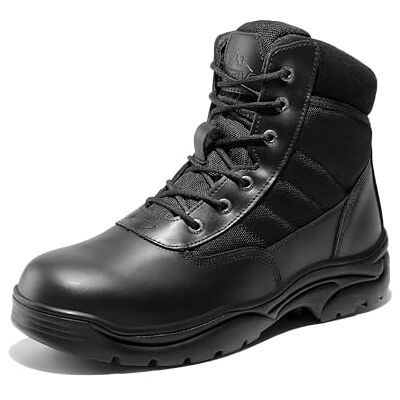 NORTIV 8 Waterdichte tactische werklaarzen van leer voor heren Militaire motorlaarzen 6 inch voor outdoor wandelen 46 EU NORTIV 8 Waterdichte tactische werklaarzen van leer voor heren Militaire motorlaarzen 6 inch voor outdoor wandelen 46 EU