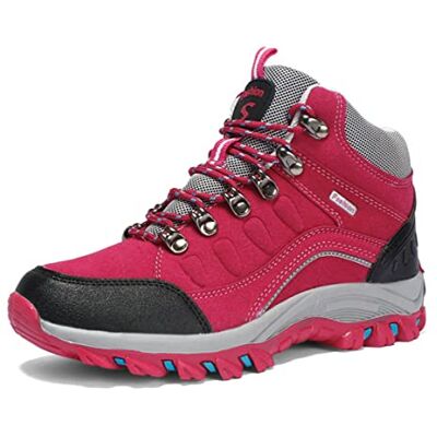 Ybberik Wandellaarzen voor dames, waterdicht, antislip, klimmen, trekking, sneakers, laarzen, outdoor, wandelschoenen, rood, 38 EU 38 EU Ybberik Wandellaarzen voor dames, waterdicht, antislip, klimmen, trekking, sneakers, laarzen, outdoor, wandelschoenen, rood, 38 EU 38 EU