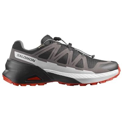 Salomon Speedcross Peak Gore-tex wandelschoenen voor heren, Zwart / Castlerock / Cherry Tomato, 45 1/3 EU 45 1/3 EU Salomon Speedcross Peak Gore-tex wandelschoenen voor heren, Zwart / Castlerock / Cherry Tomato, 45 1/3 EU 45 1/3 EU