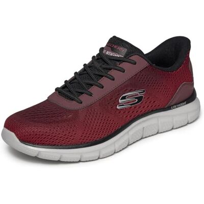 Skechers Track Revno herensneakers, Rood/Zwart 41 EU Skechers Track Revno herensneakers, Rood/Zwart 41 EU